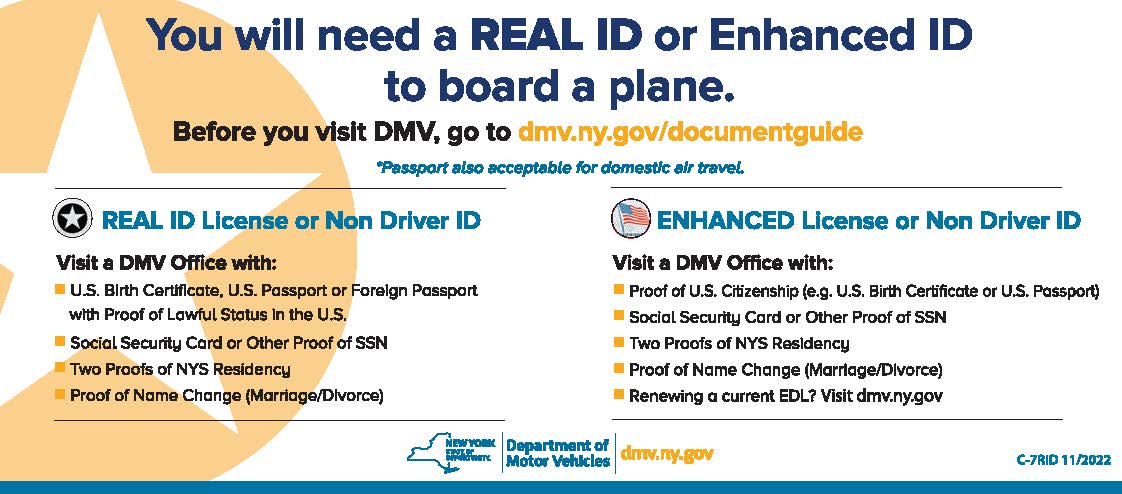 Get An Enhanced Or REAL ID By May 7 2025 For US Flights Ulster 